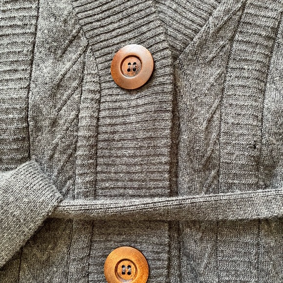 Comfy cozy business casual Gray Cardigan - Picture 3 of 4